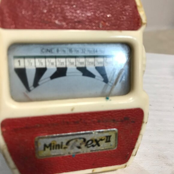Vintage Mini Rex II Cine Light Meter With Leather Case - Picture 11 of 11